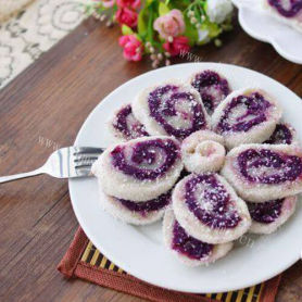 美味的椰香紫薯卷#新鲜从这