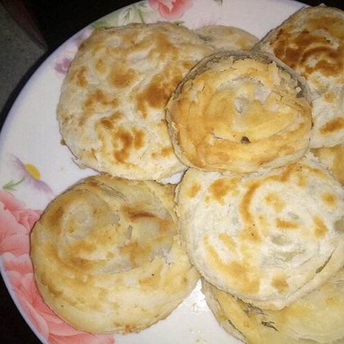好吃的金酥豆沙饼