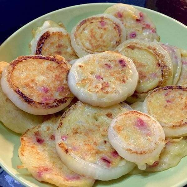 美味洋葱圈土豆饼