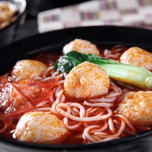 自制肉丸子面条