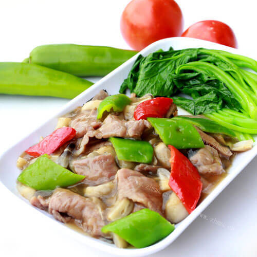 家常牛肉炒青椒