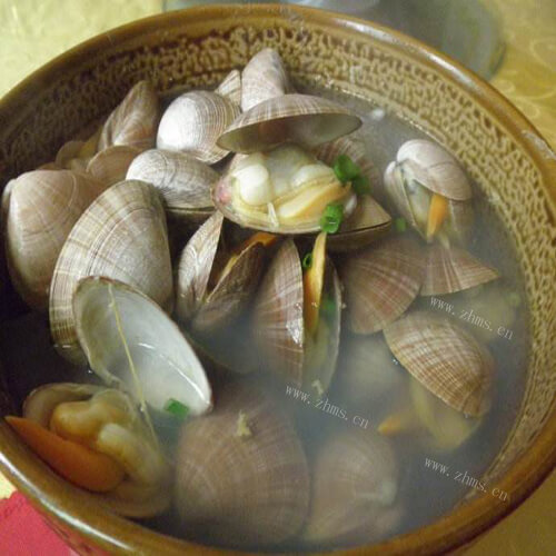 美味的水煮蚬子