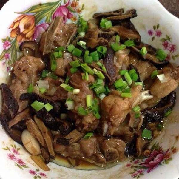 好吃的菜花蒸排骨