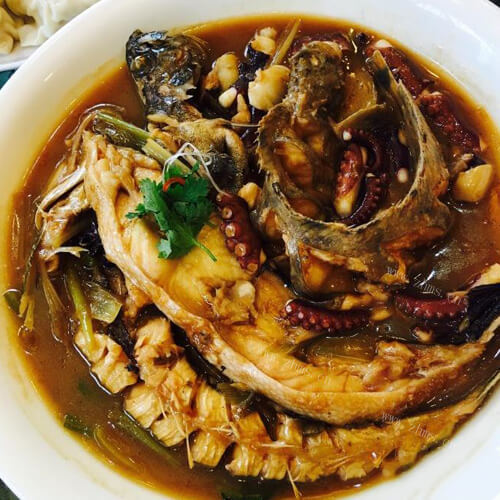 美味炝锅杂拌鱼