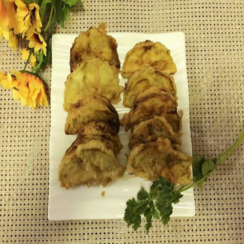 好吃的油炸茄子盒