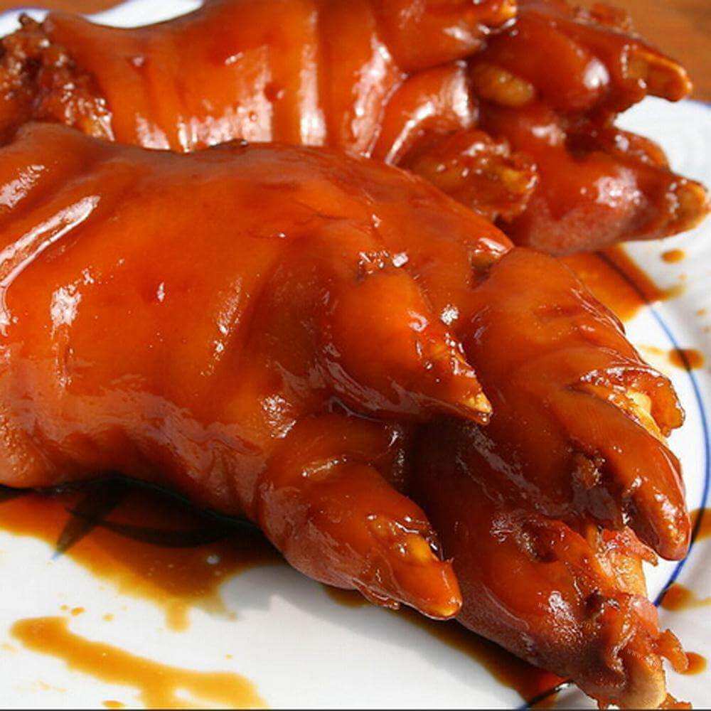 美味猪蹄膀肉加馍
