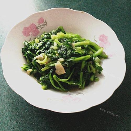 家常蒜香青菜苔