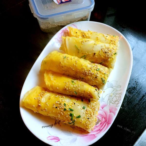 自制低卡鸡蛋卷饼~健康套餐