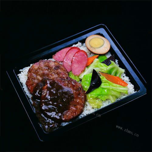 新鲜的牛肉饼饭
