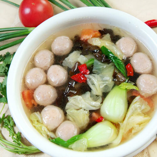 美味清汤圆子