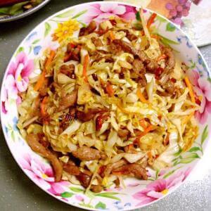 可口肉丝泡菜