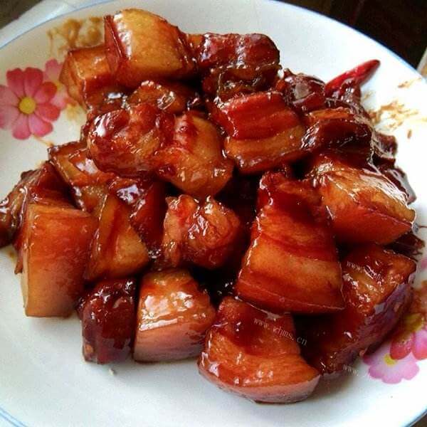 美味的橙皮红烧肉
