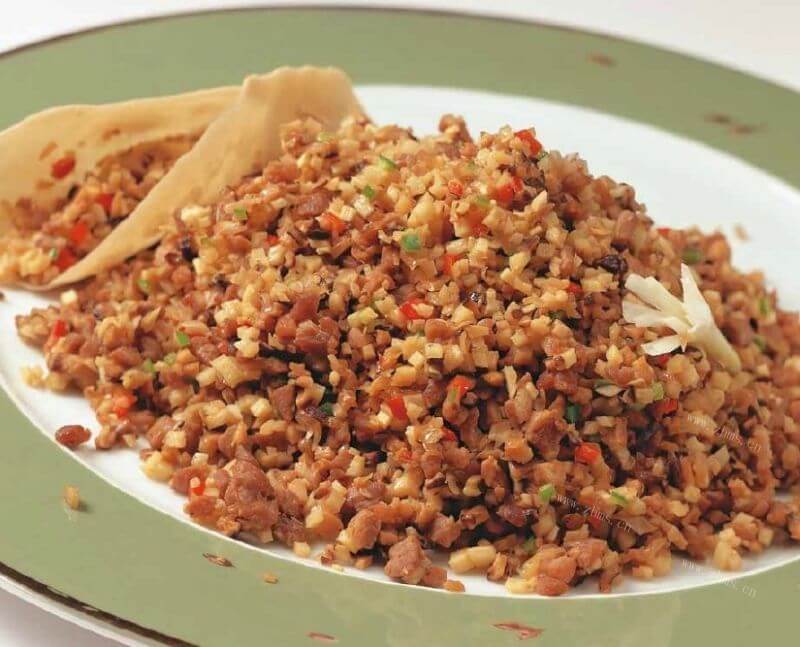 美味的南瓜面的豆角肉丁包做法图解3)