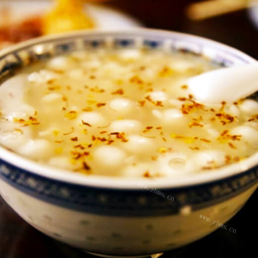 甜甜的红糖酒酿小圆子