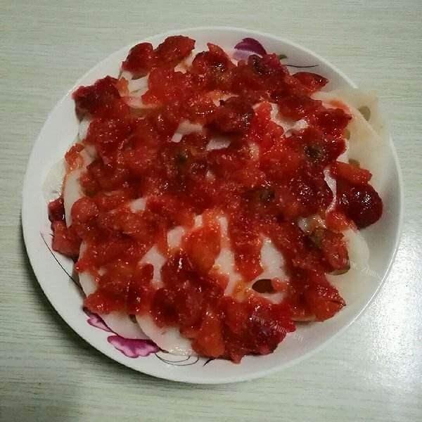 鲜美的开胃去火的山楂藕片