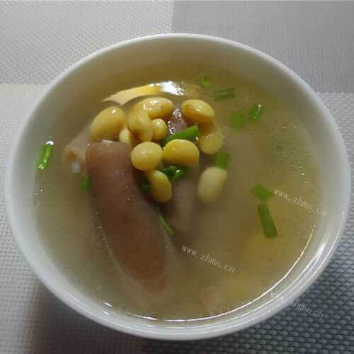 好喝的黄豆猪尾汤