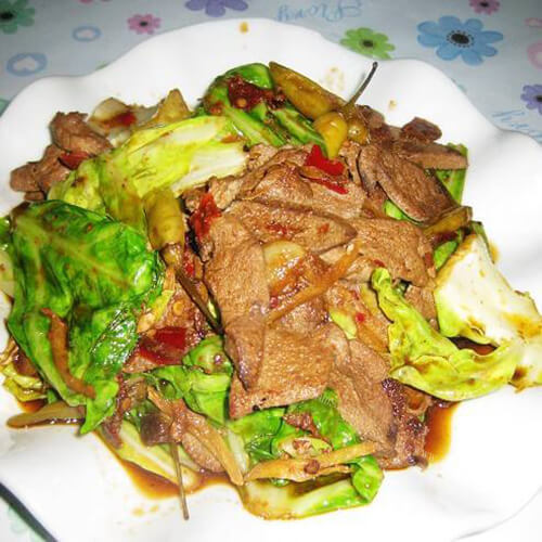 好吃的猪肝白菜
