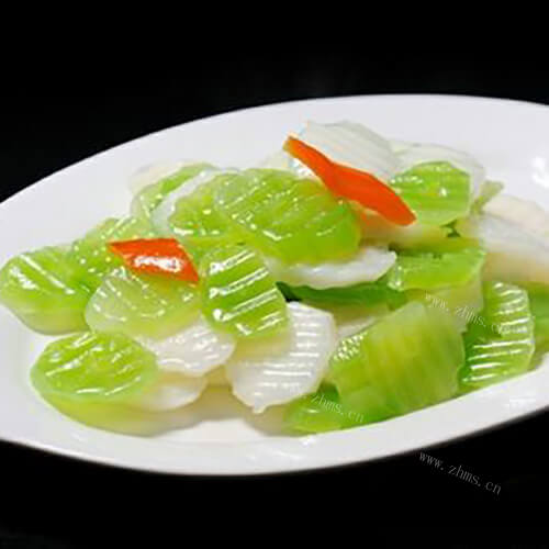 美味的山药莴笋杂炒