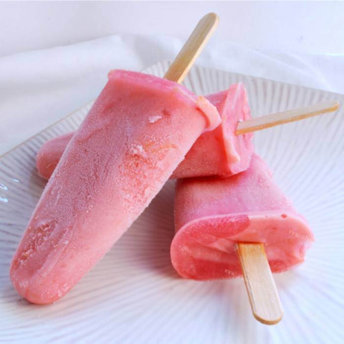 解暑西瓜酸奶冰棒