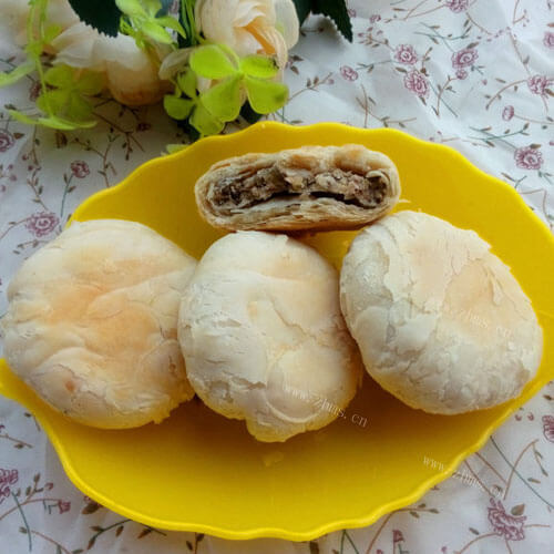 甜甜的健康绿豆饼