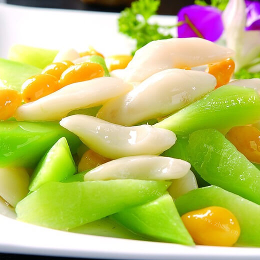 美味的芥兰炒咸面线