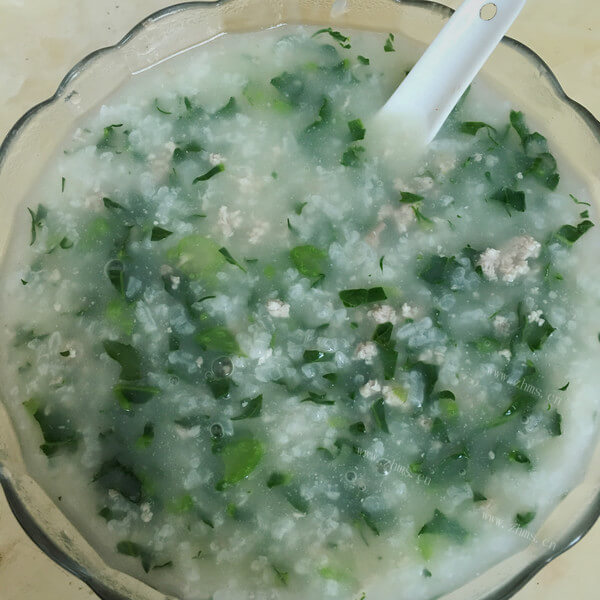 营养豆腐肉末咸粥