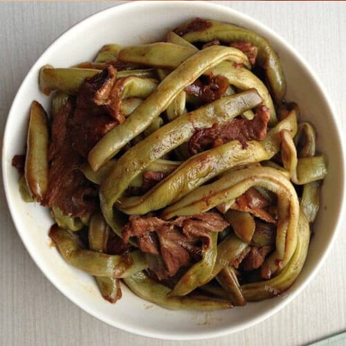 美味的扁豆角炖肉