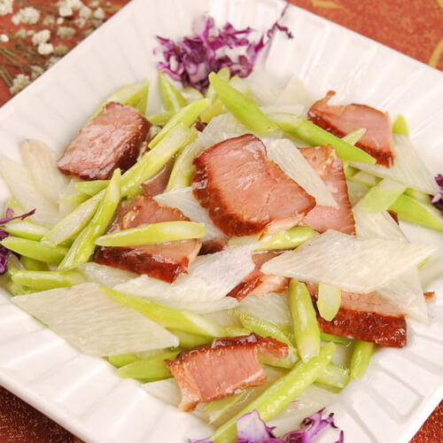 可口铁棍蒸腊肉