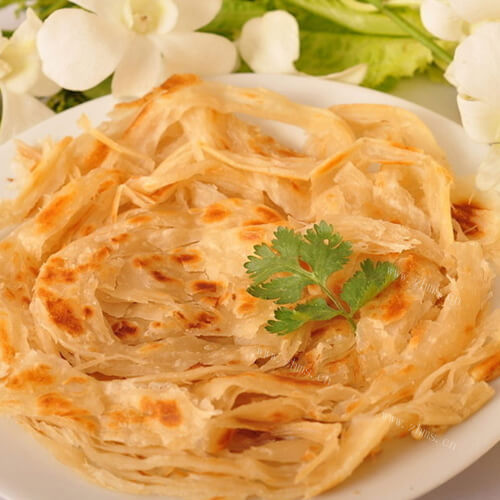 美味的椒盐葱香手抓饼 