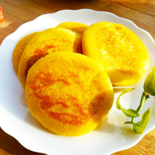 美味黑豆沙南瓜糯米饼