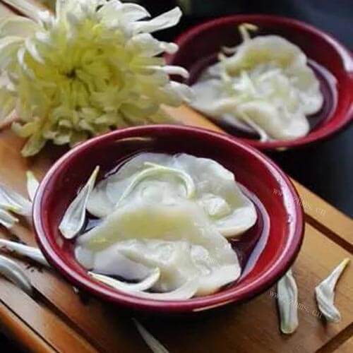 清新菊花饺子