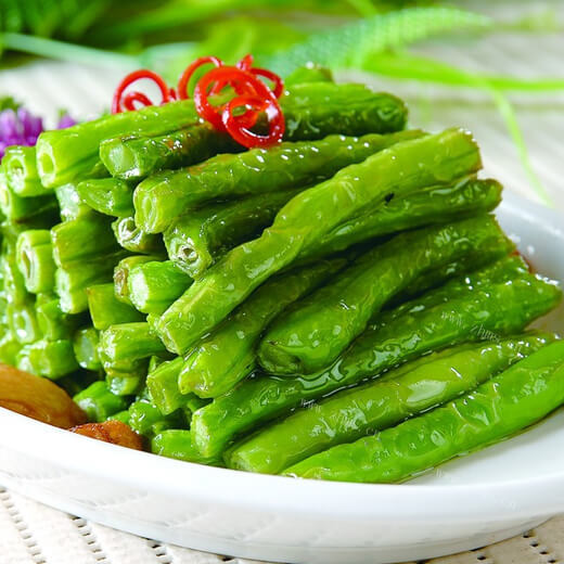 好吃的青豆角肉末