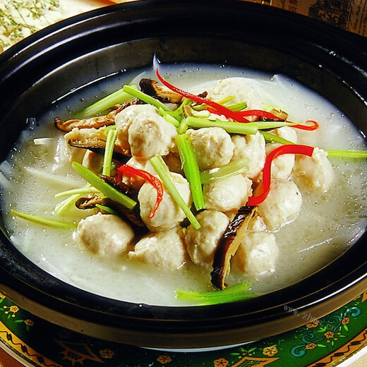 美味五香萝卜肉丸子