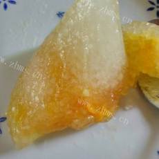 晶莹的芒果水晶粽子 