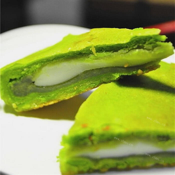 可口的抹茶皮冻