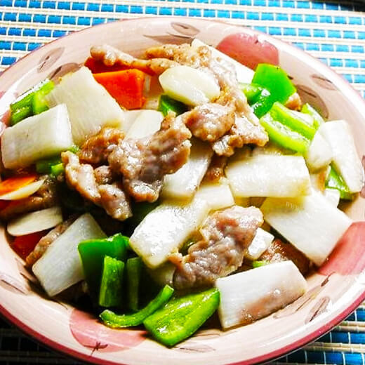 快手山药馏肉片