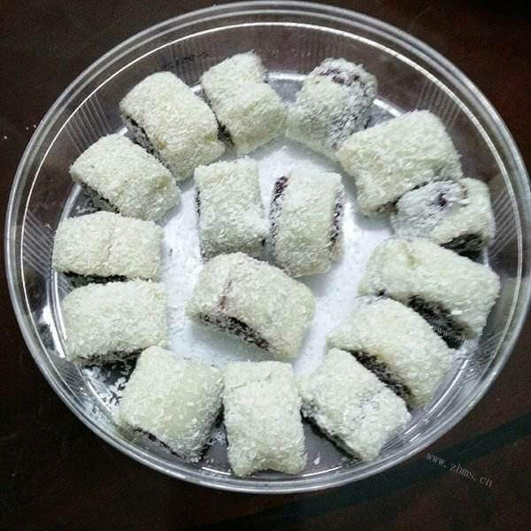 可口的椰茸红豆沙