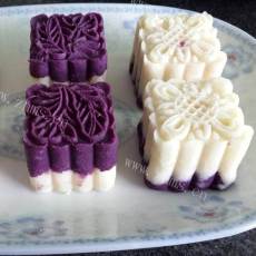 白领们最爱吃的山药紫薯糕