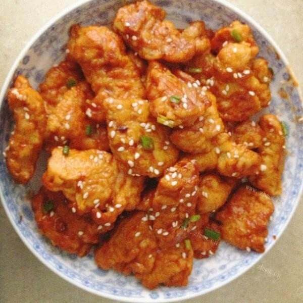 美味的凉拌里脊肉