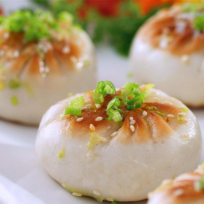 美味的香煎小包子