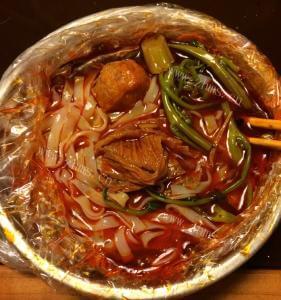 美味的鱼腥菜螺蛳粉