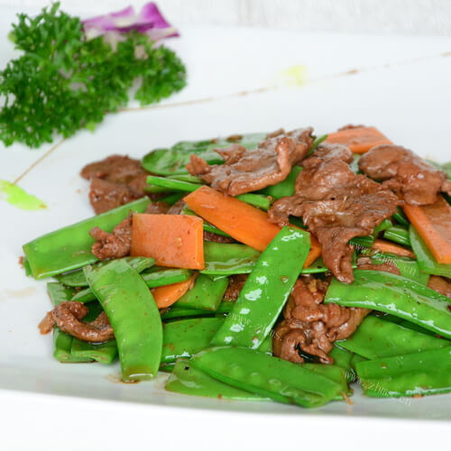 美味荷兰豆炒肉片
