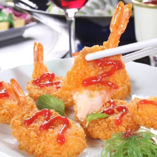 好吃的香酥面包虾