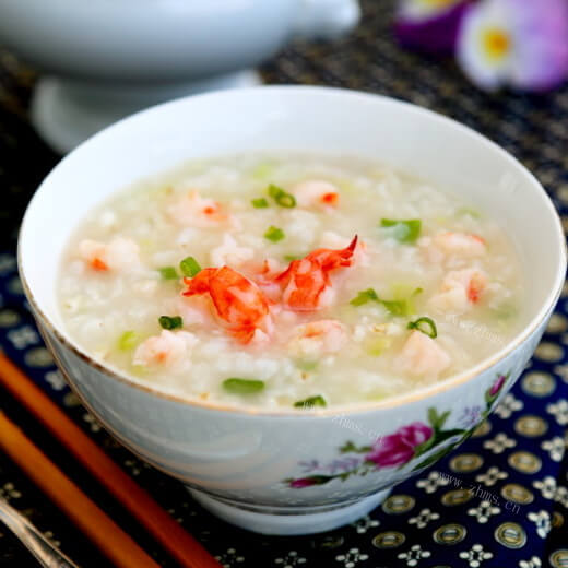 家常虾仁粥