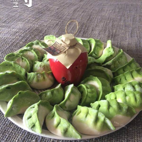 好吃的菠菜汁水饺