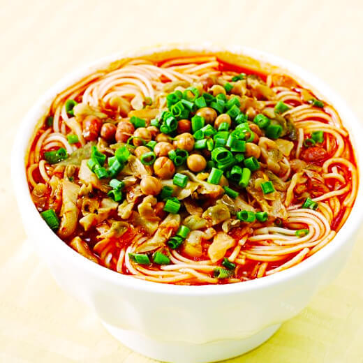 面食香菇番茄肉丝面