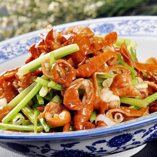 美味小炒腊猪肠