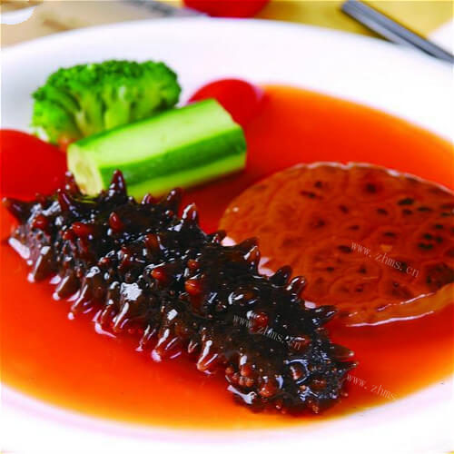 美味的鲍汁扣海参