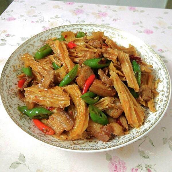 简单腐竹肉片