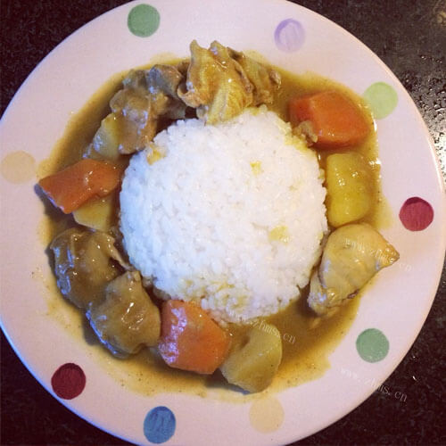 香辣的咖喱饭